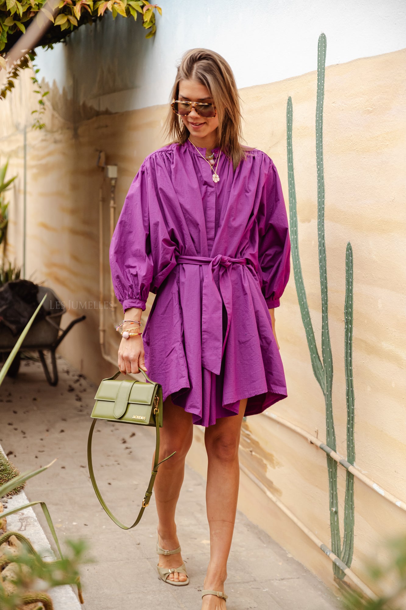 Gigi short dress purple