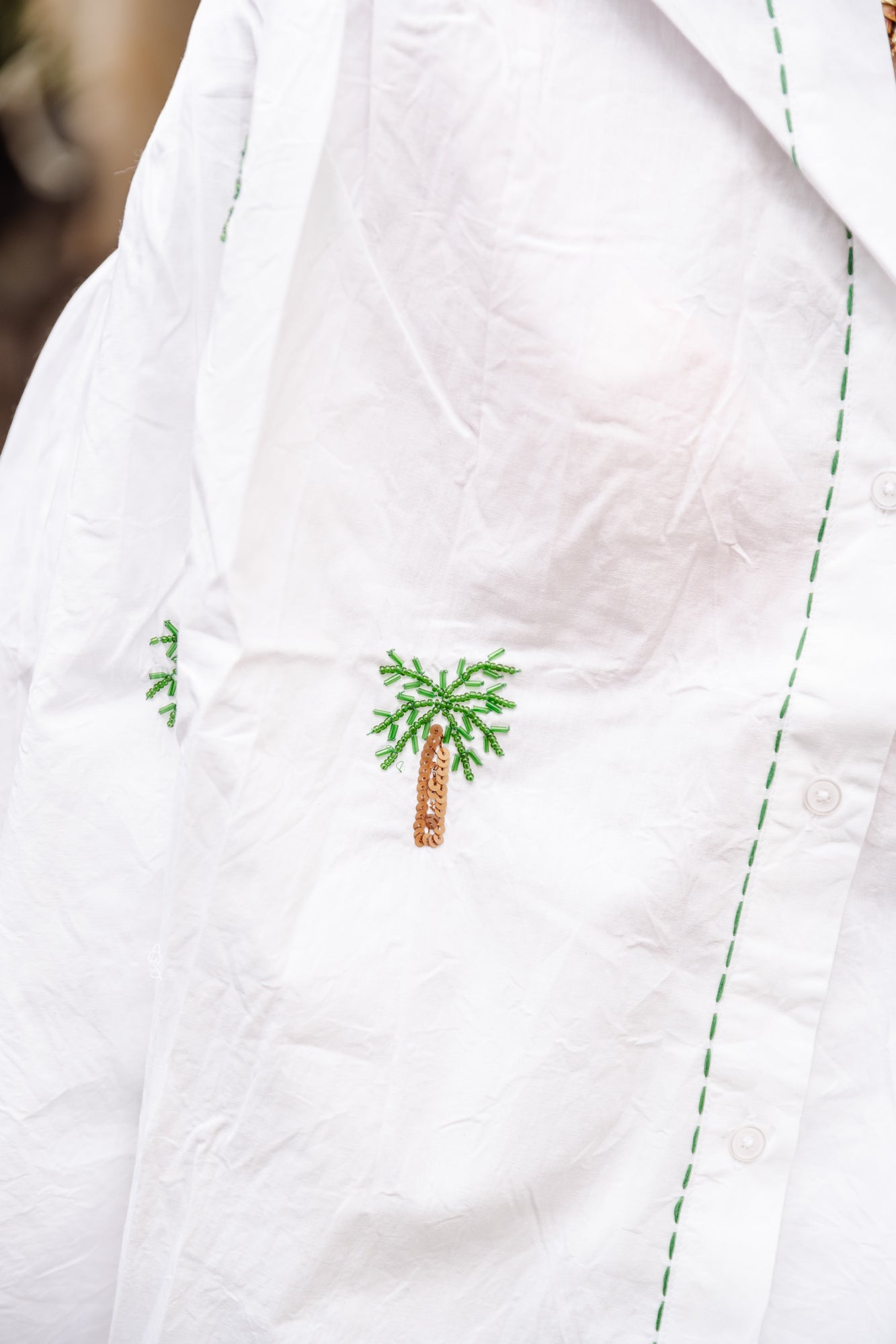 Palma embroidered shirt white