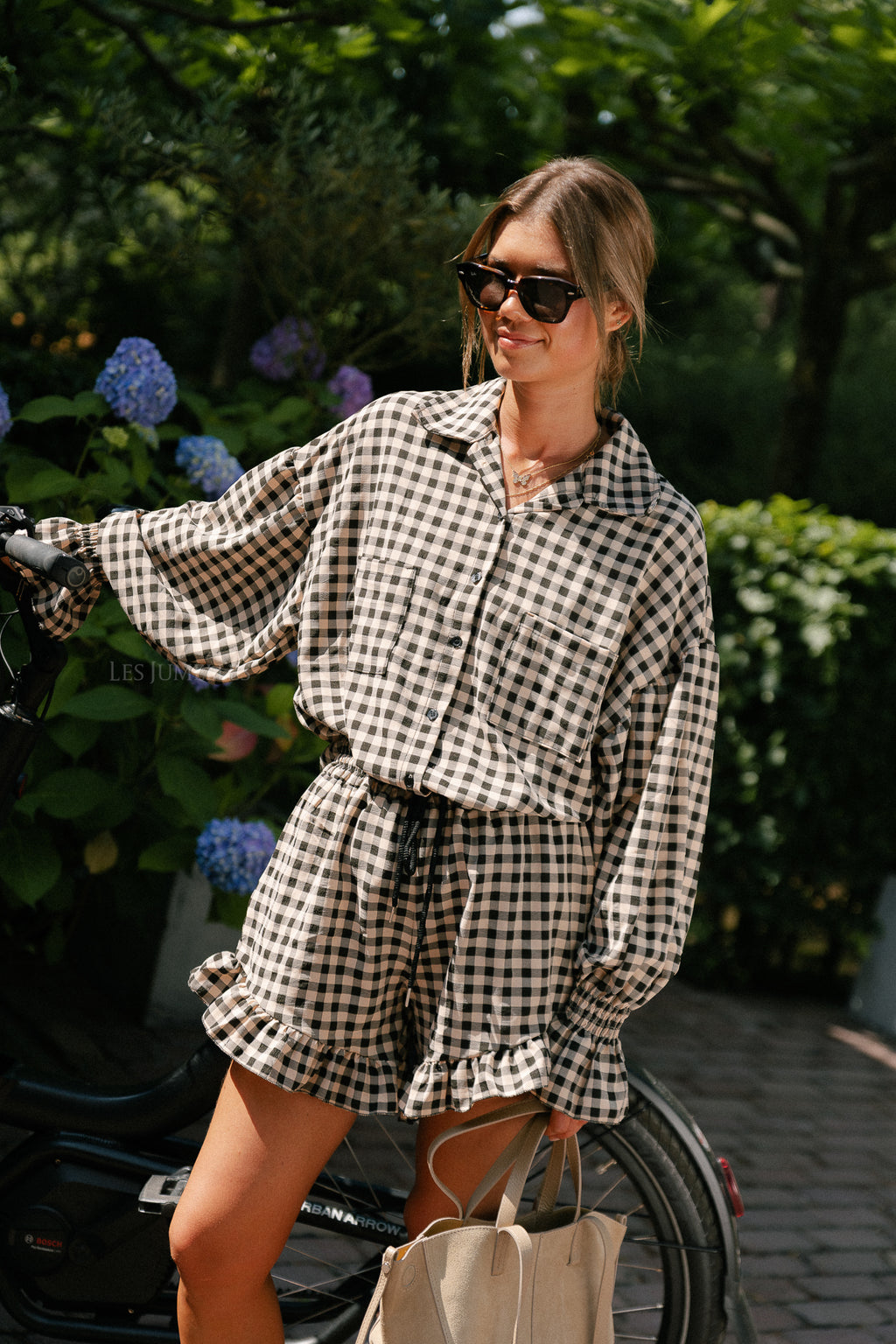 Dakota checked shirt black