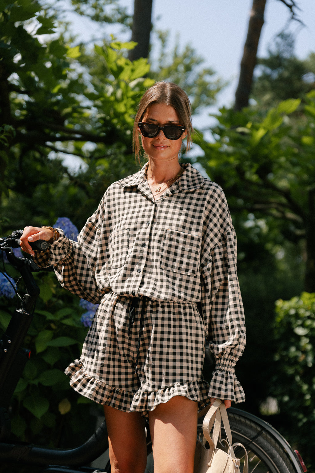 Dakota checked shirt black