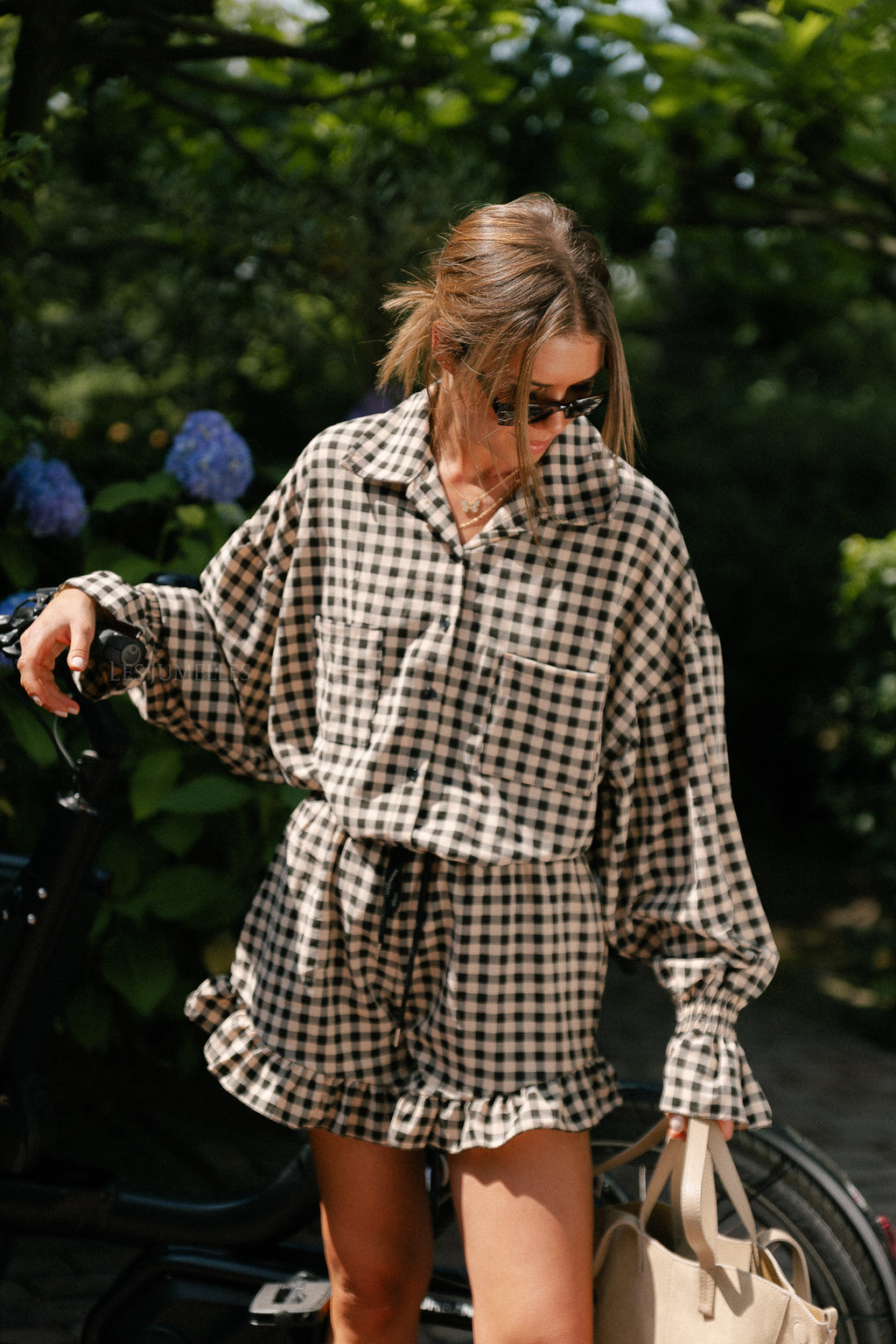 Dakota checked shirt black