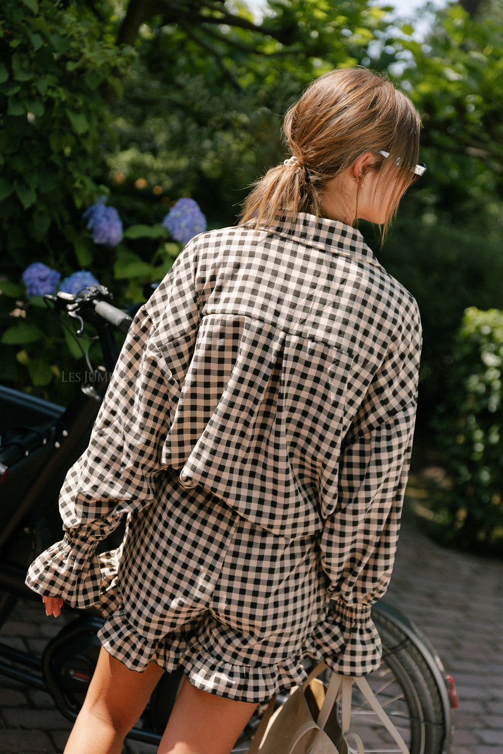 Dakota checked shorts black