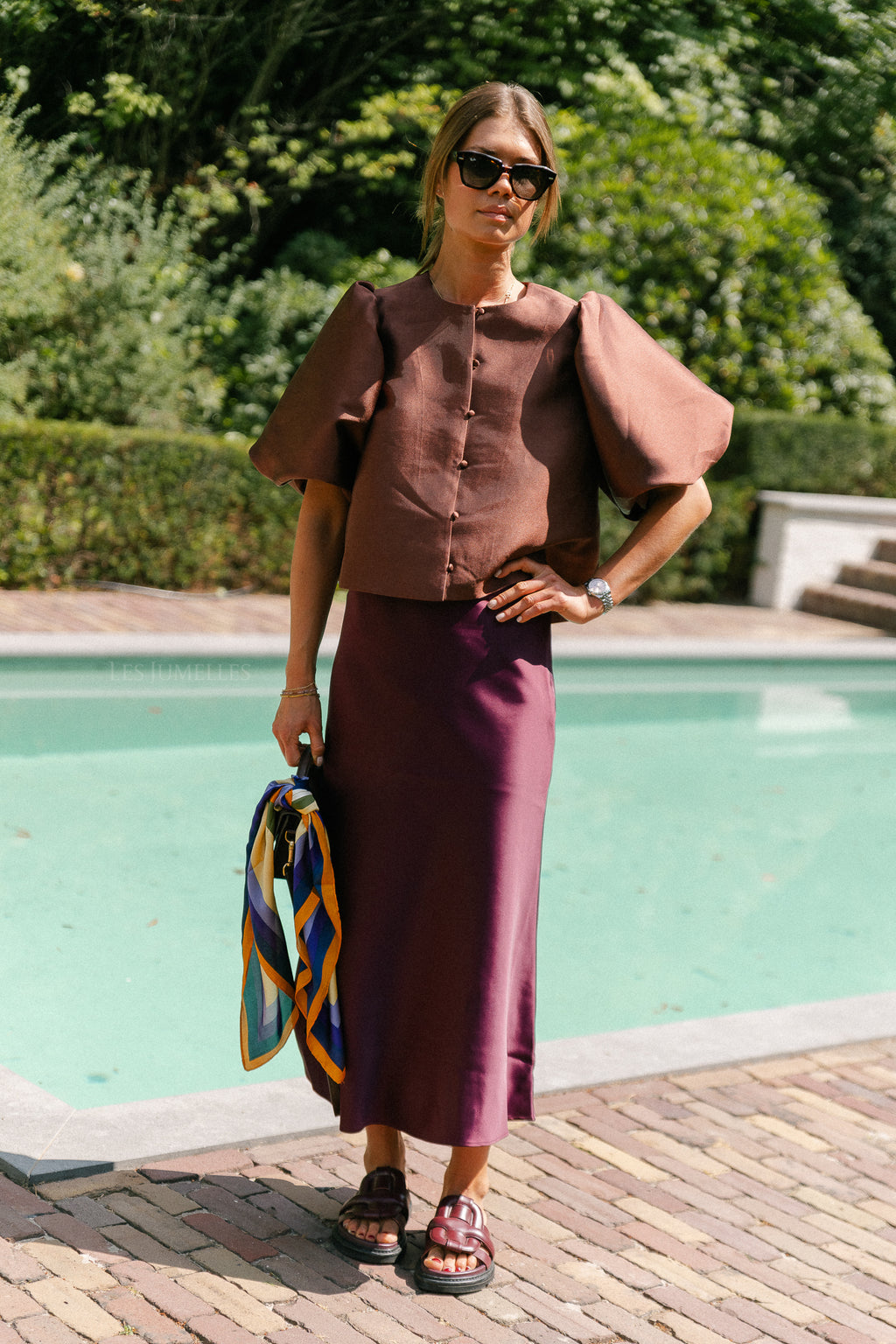 SLFLena hw midi skirt fig