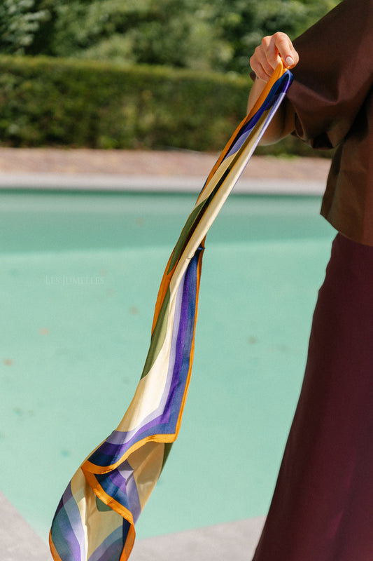 Les Jumelles Colorful scarf