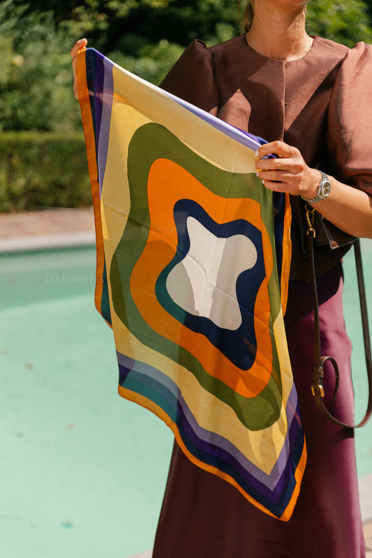 Les Jumelles Colorful scarf
