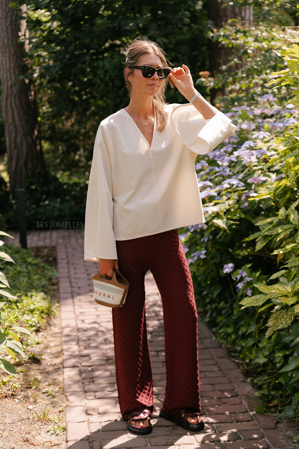 James crochet trousers mahogany