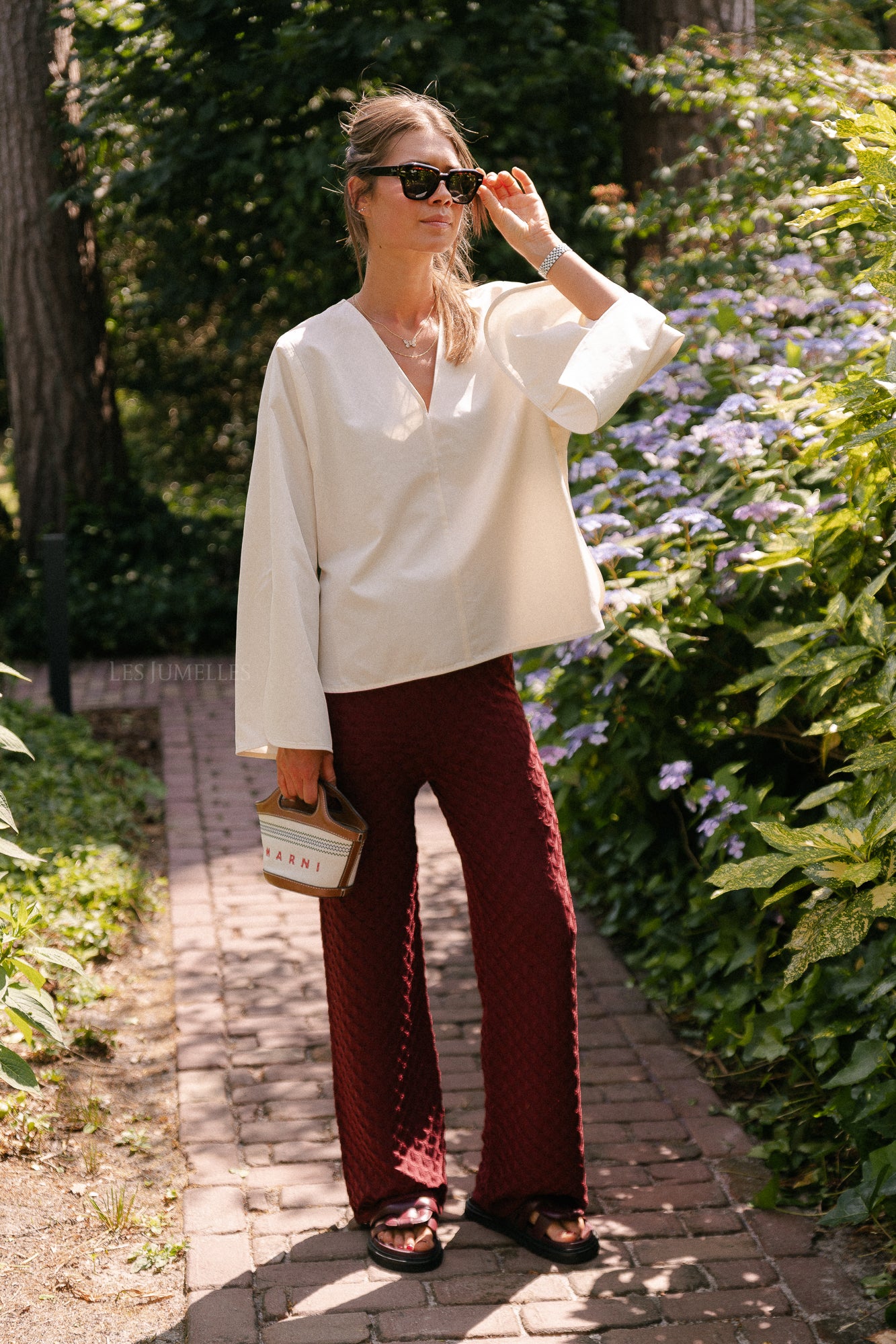 James crochet trousers mahogany