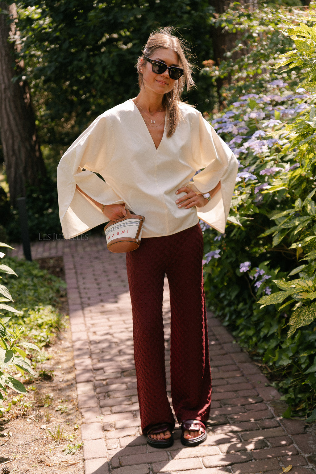 James crochet trousers mahogany