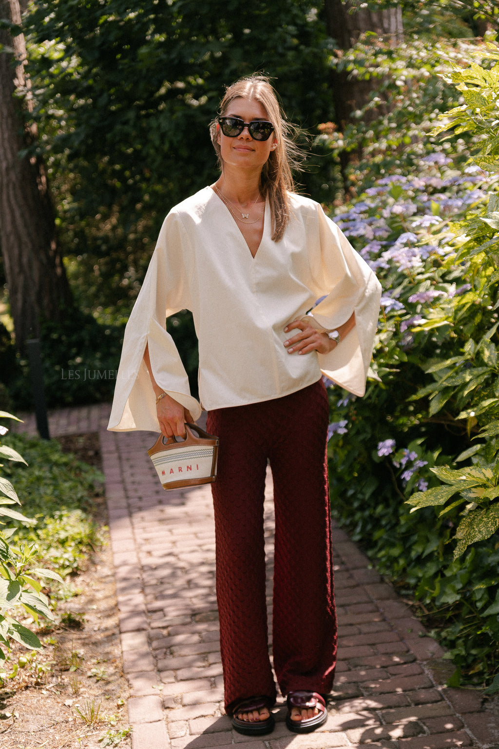 James crochet trousers mahogany