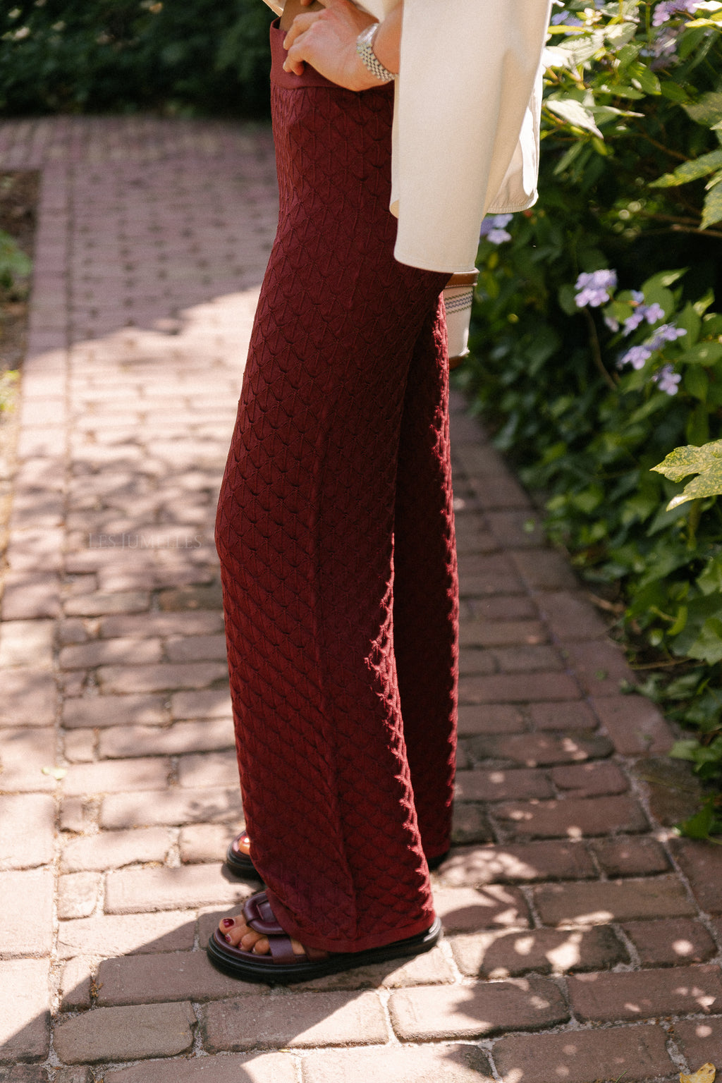 James crochet trousers mahogany