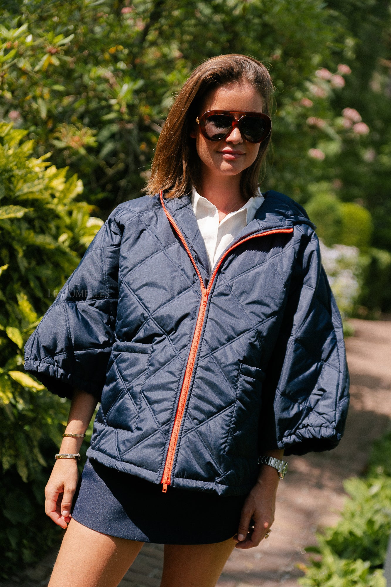 Sophie quilted jacket navy