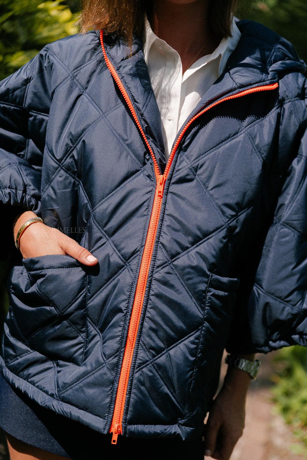 Sophie quilted jacket navy