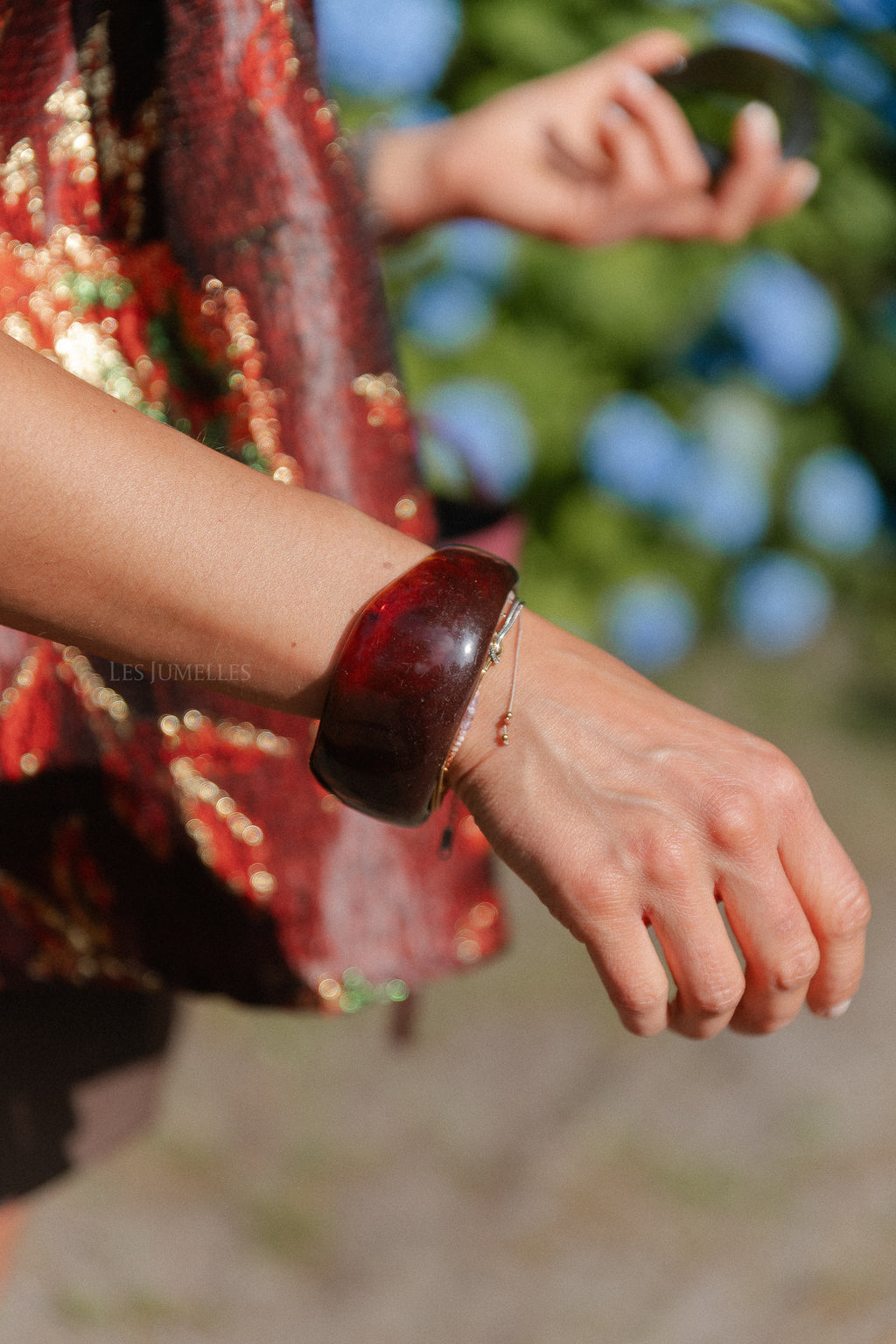 Acrylic bangle brown