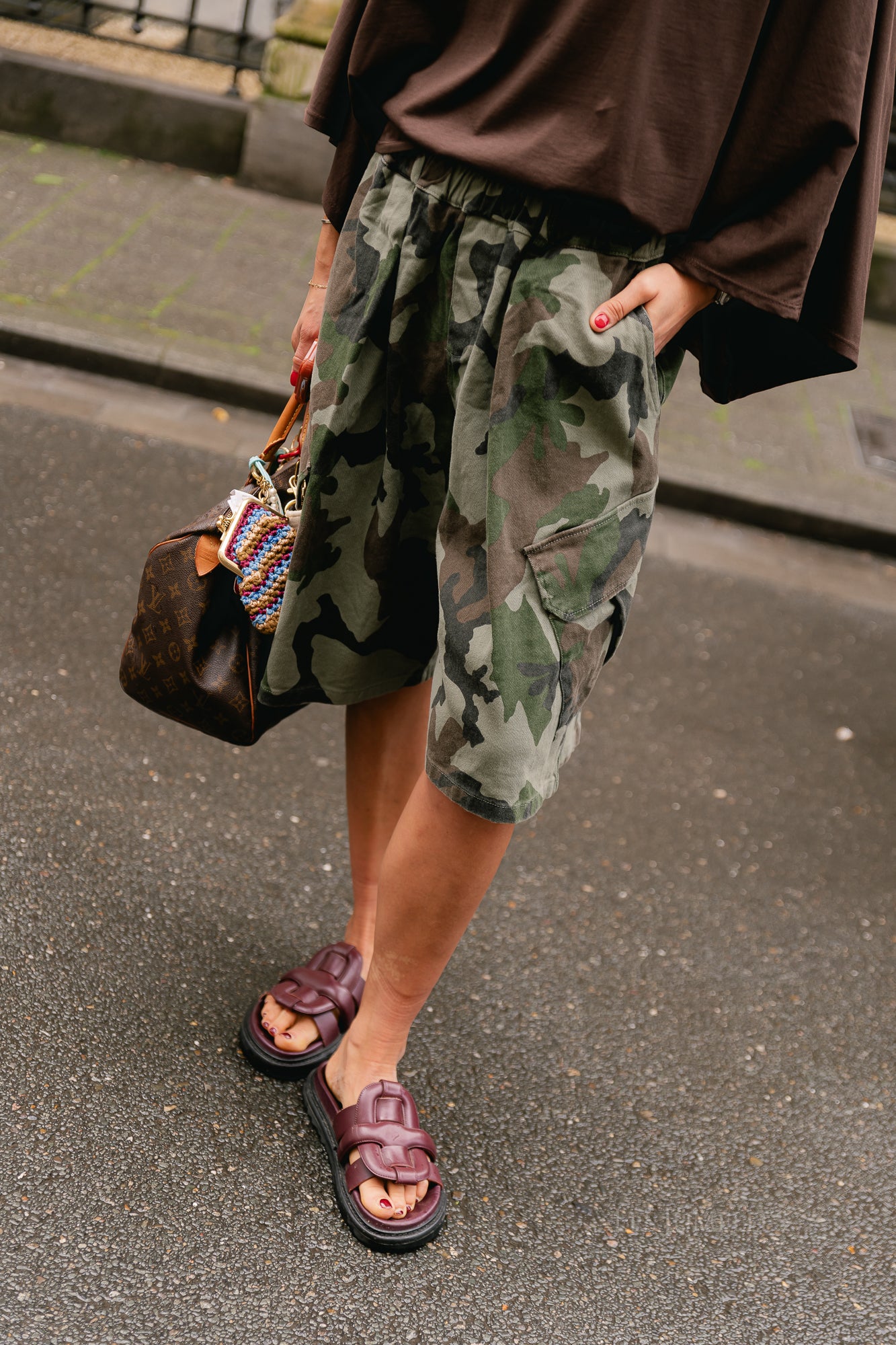 Blair bermuda camouflage print