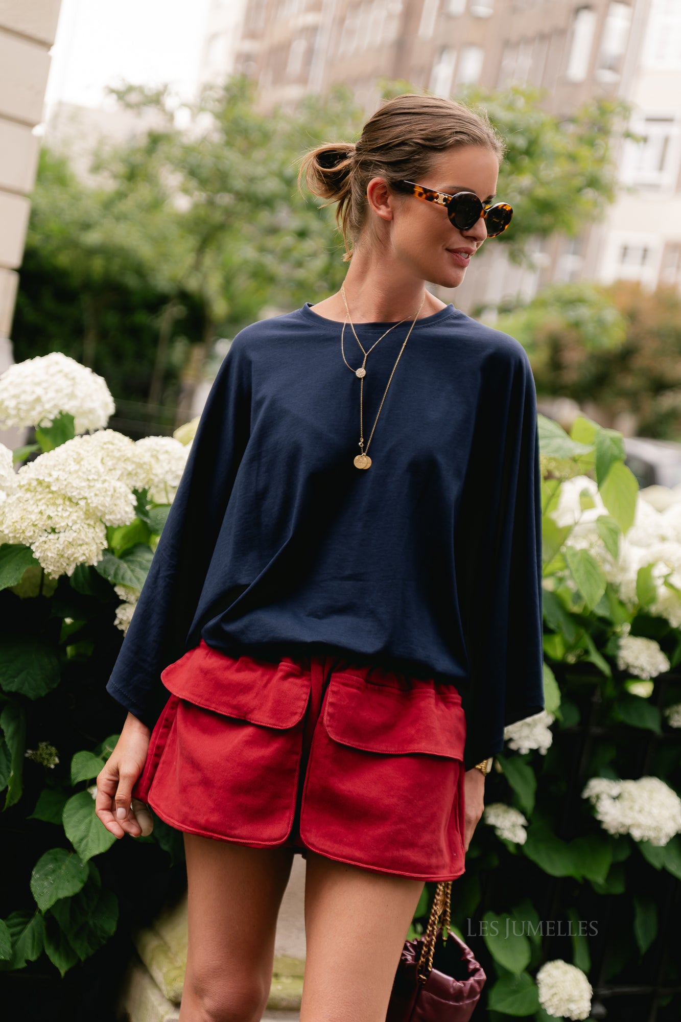 Leah T-shirt navy