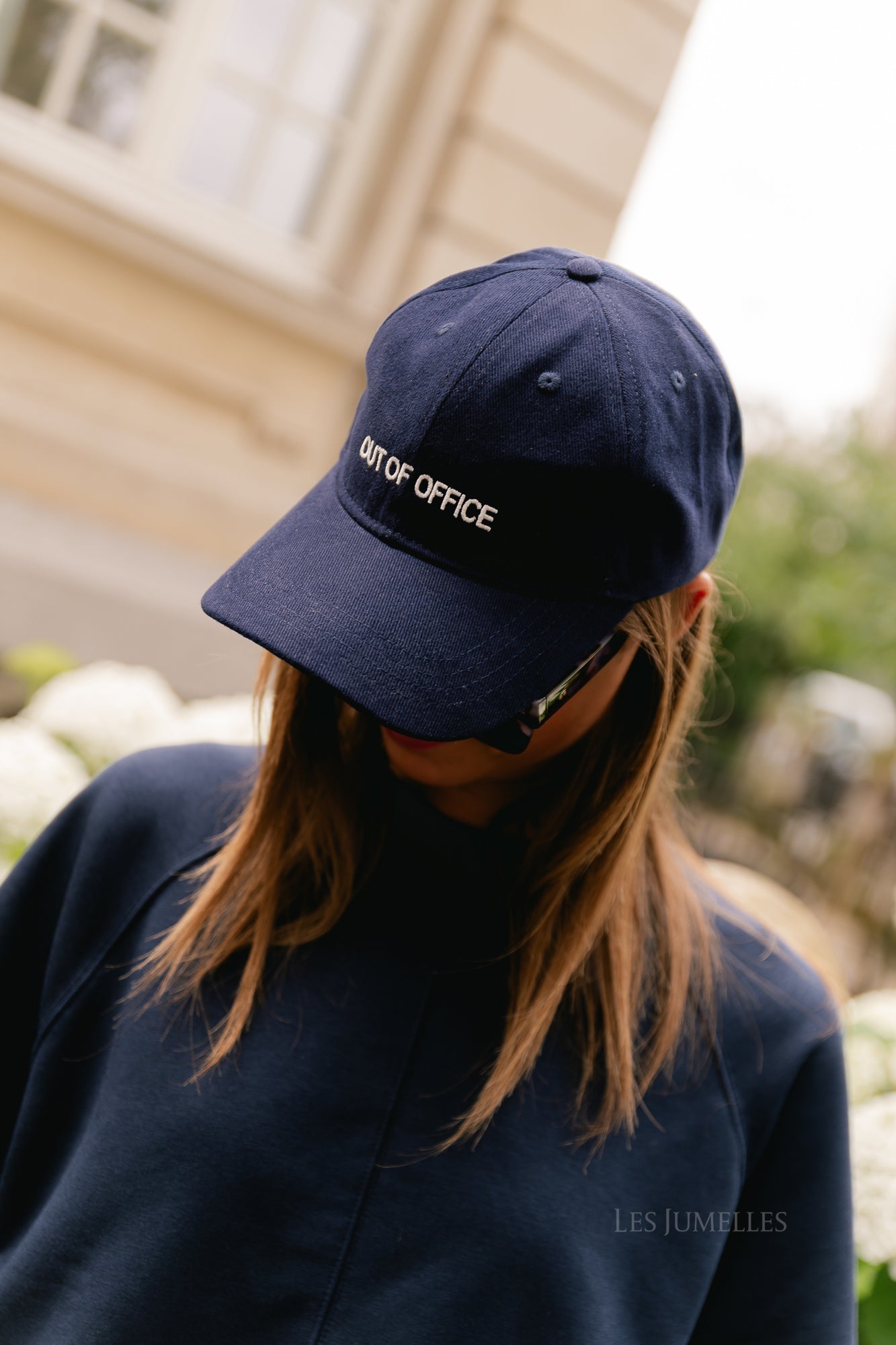 Out of office cap navy