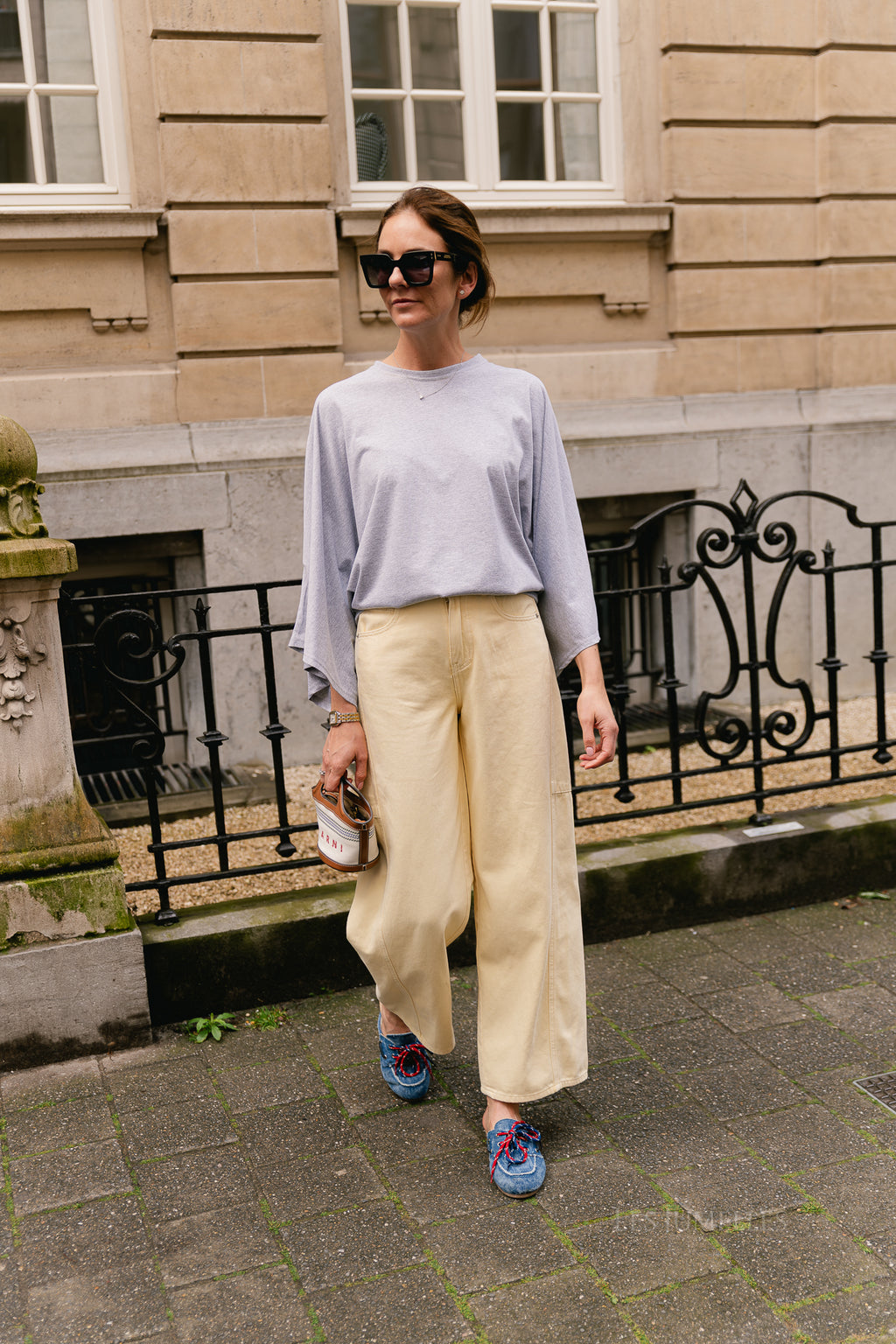 Leah T-shirt grey melange
