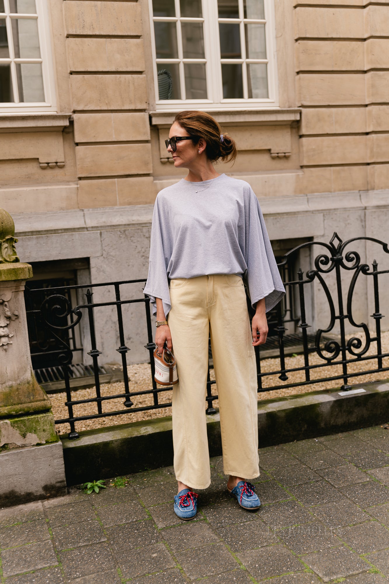 Leah T-shirt grey melange