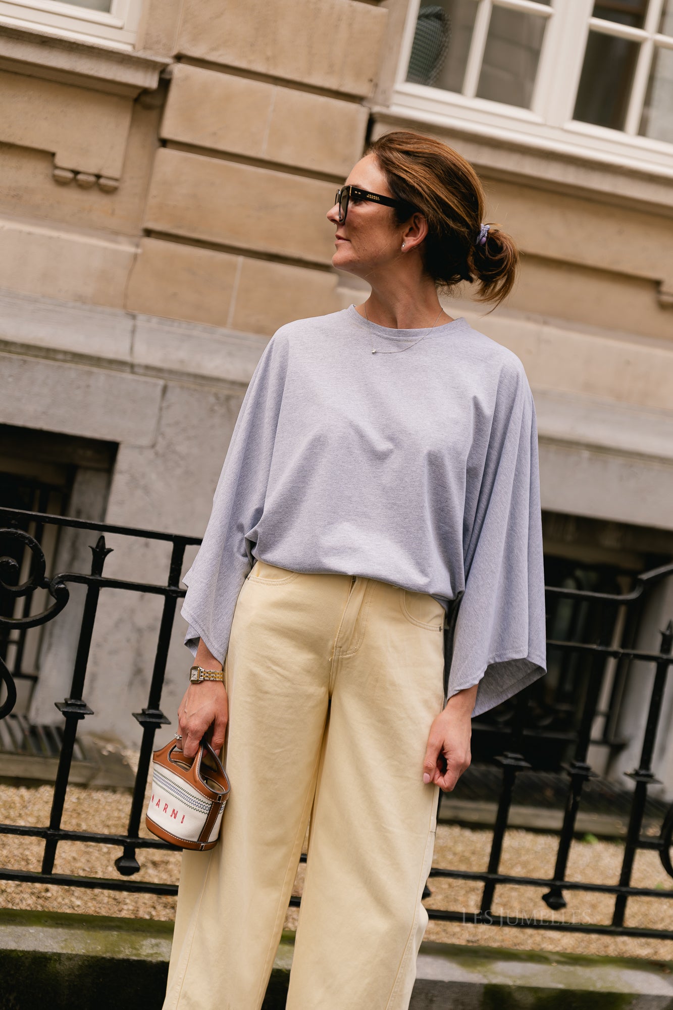 Leah T-shirt grey melange