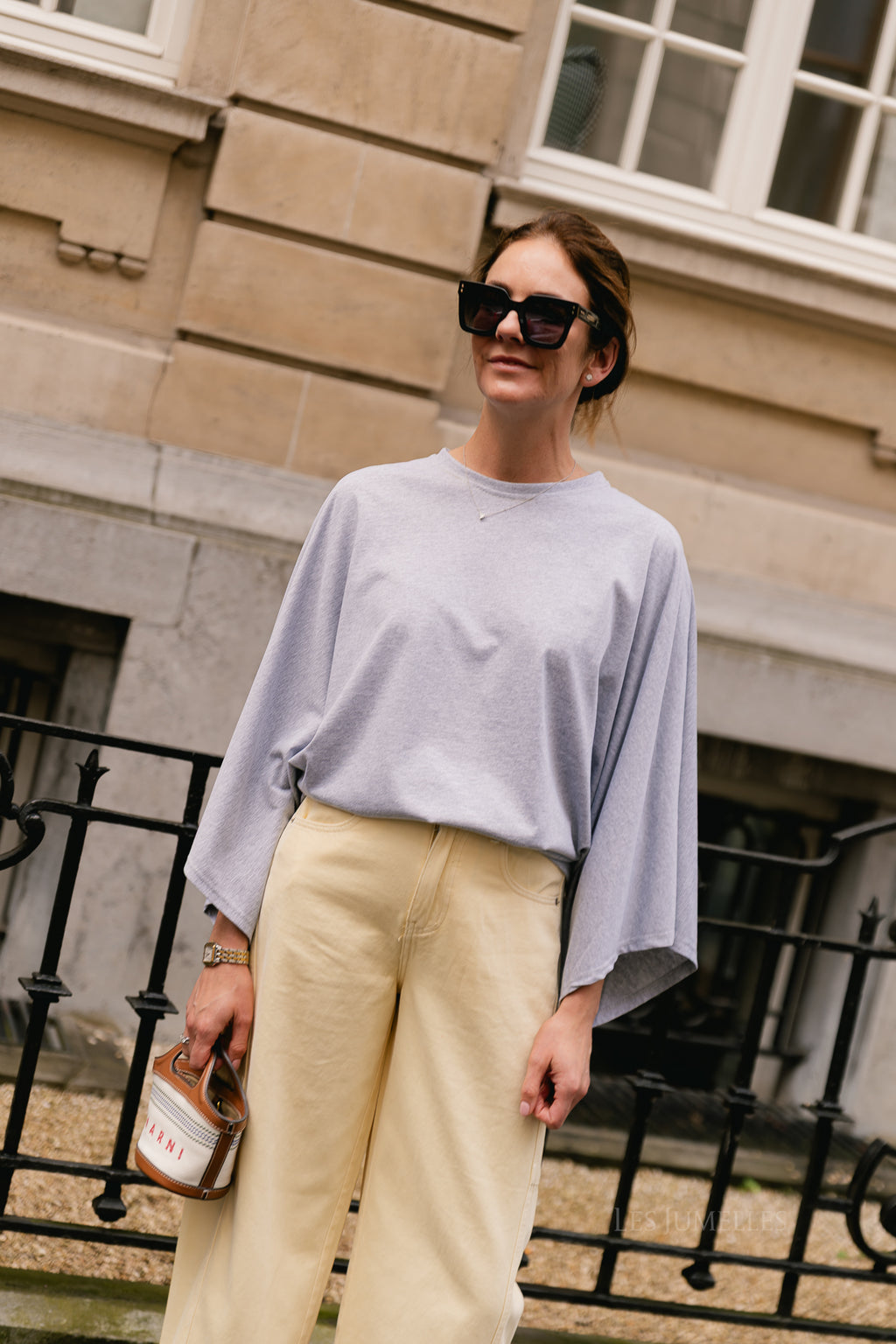 Leah T-shirt grey melange