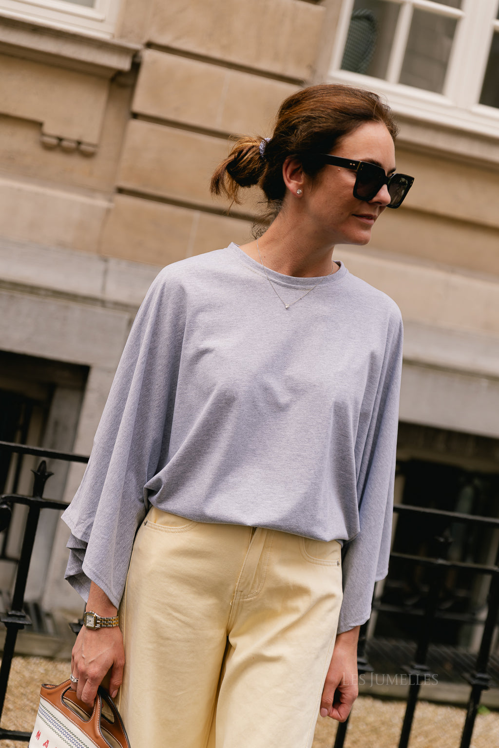 Leah T-shirt grey melange