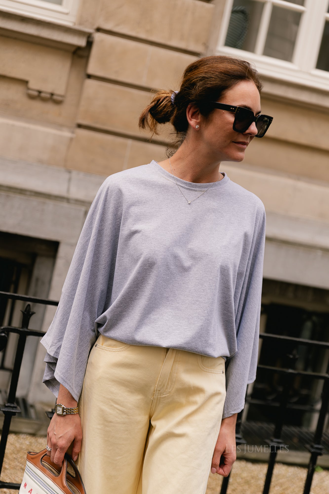 Leah T-shirt grey melange