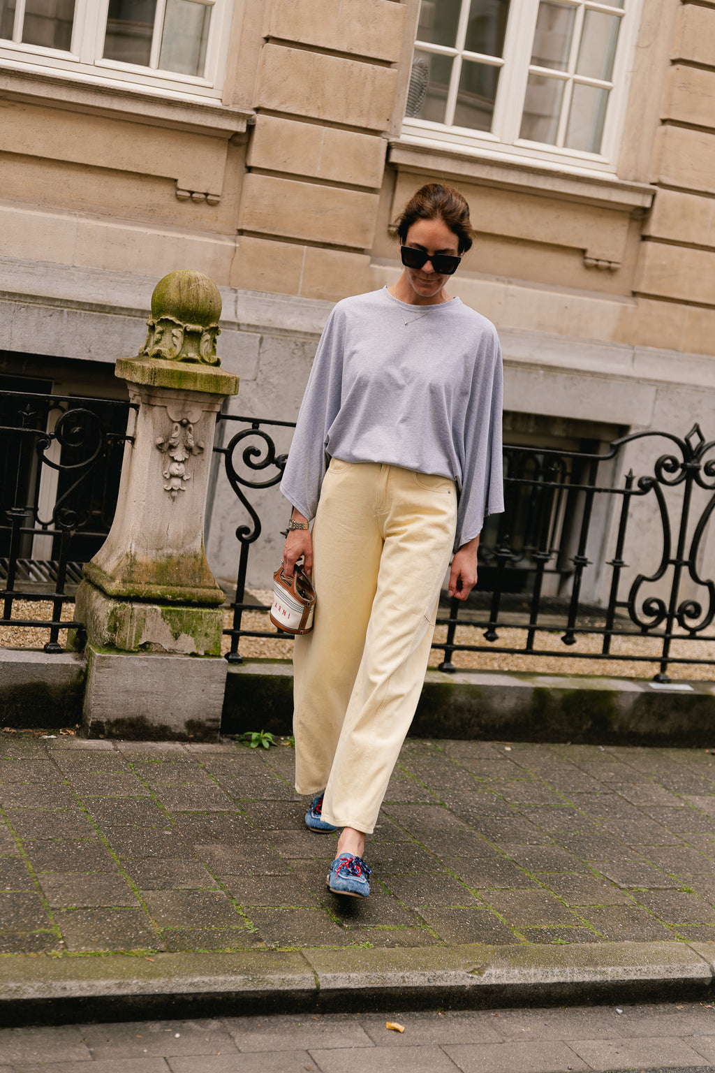 Leah T-shirt grey melange