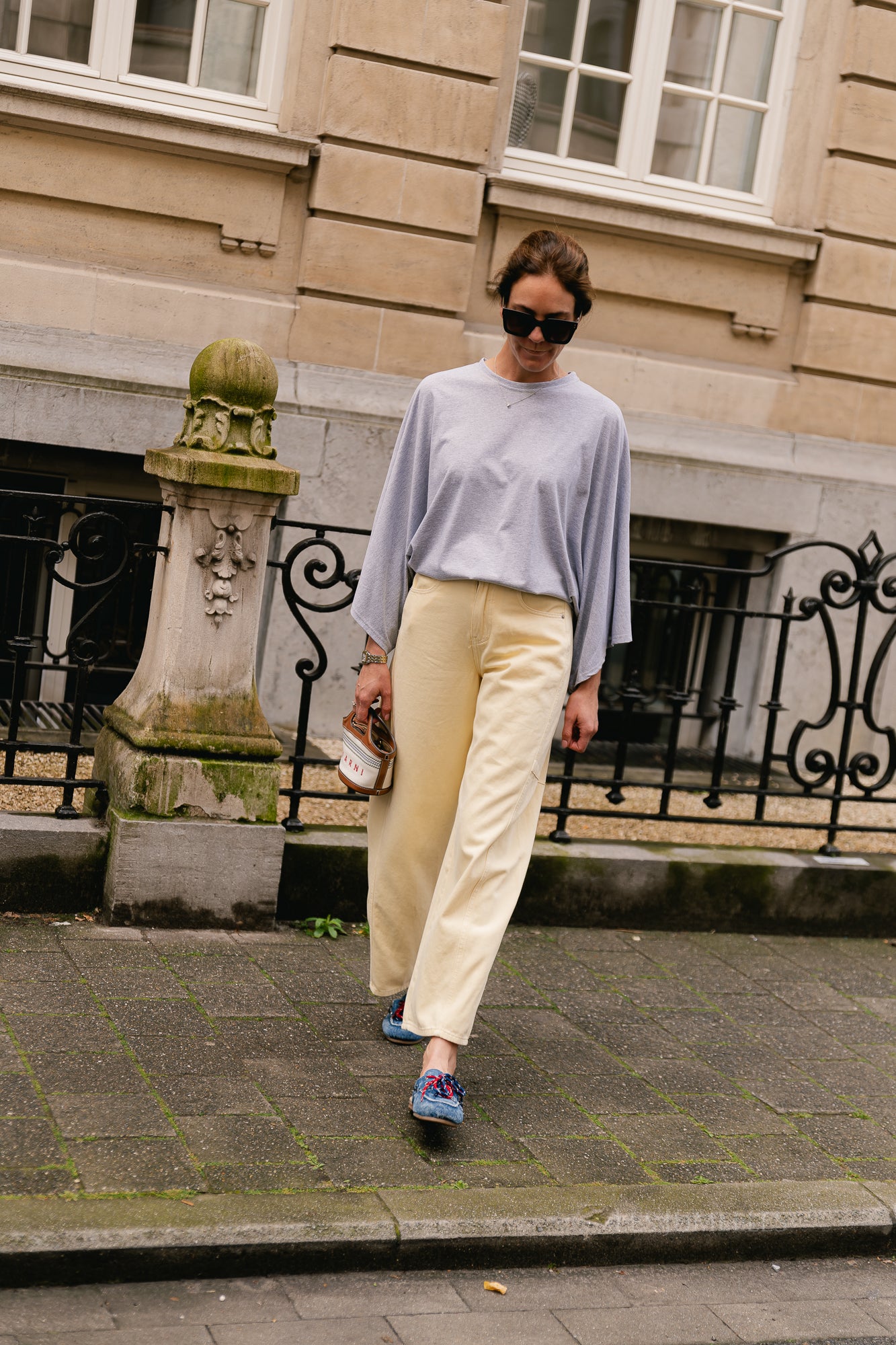 Leah T-shirt grey melange