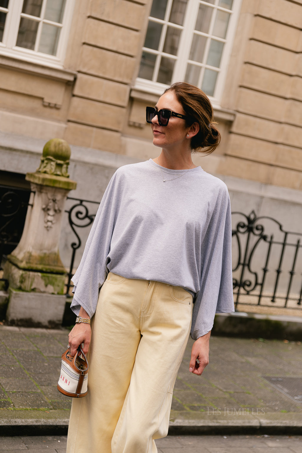 Leah T-shirt grey melange