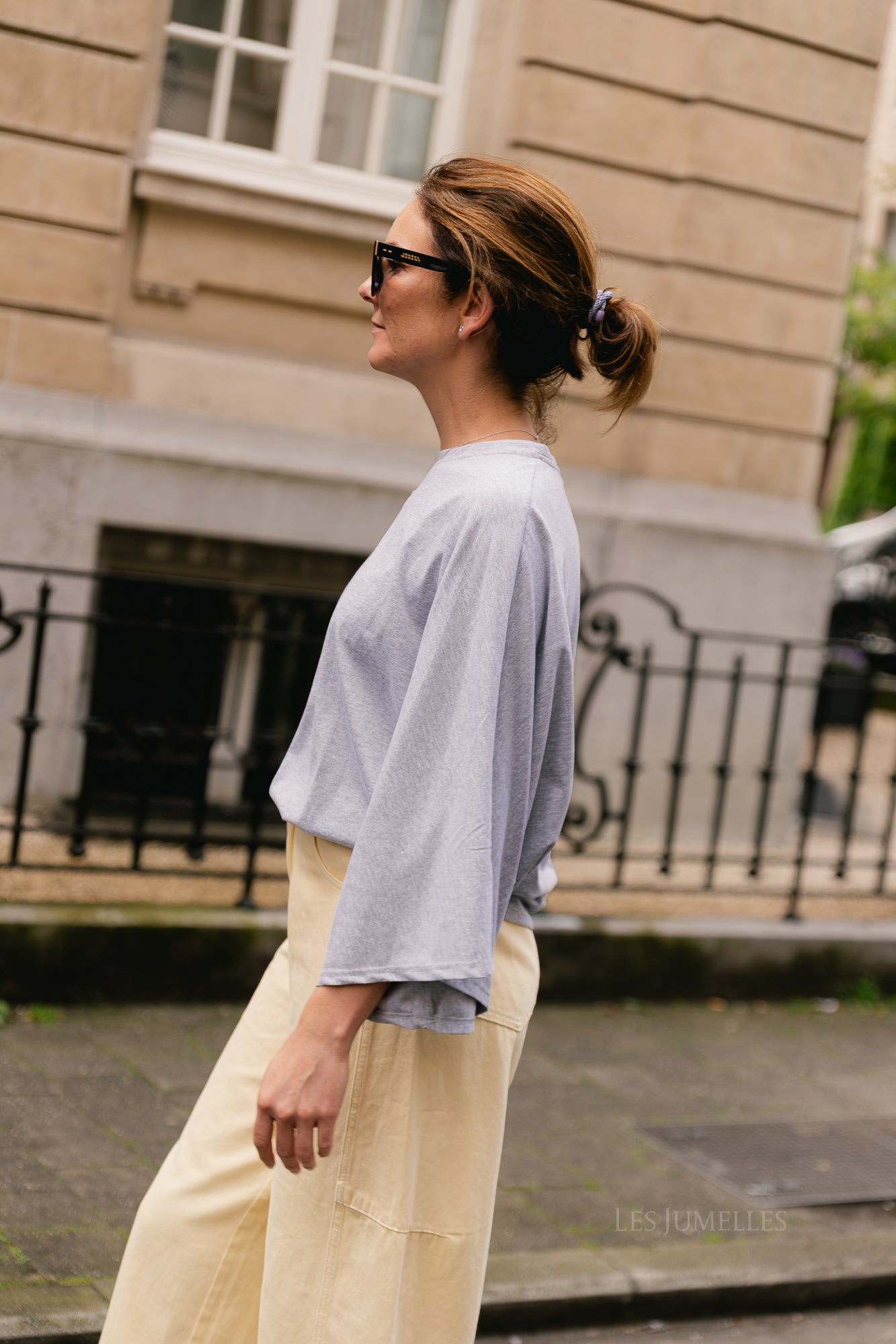 Leah T-shirt grey melange