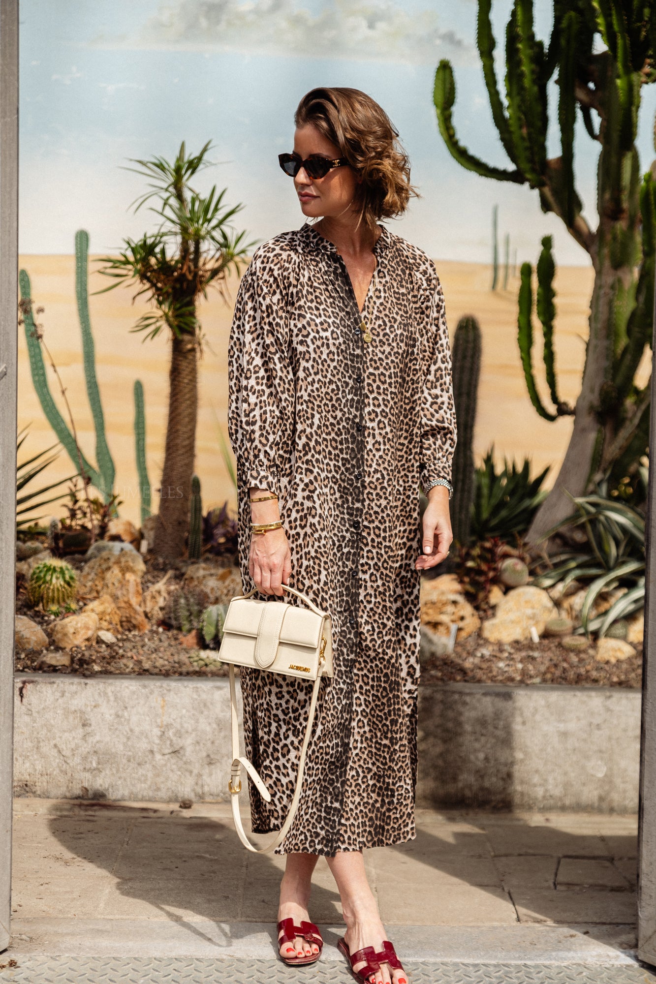 Robe longue Daisy léopard