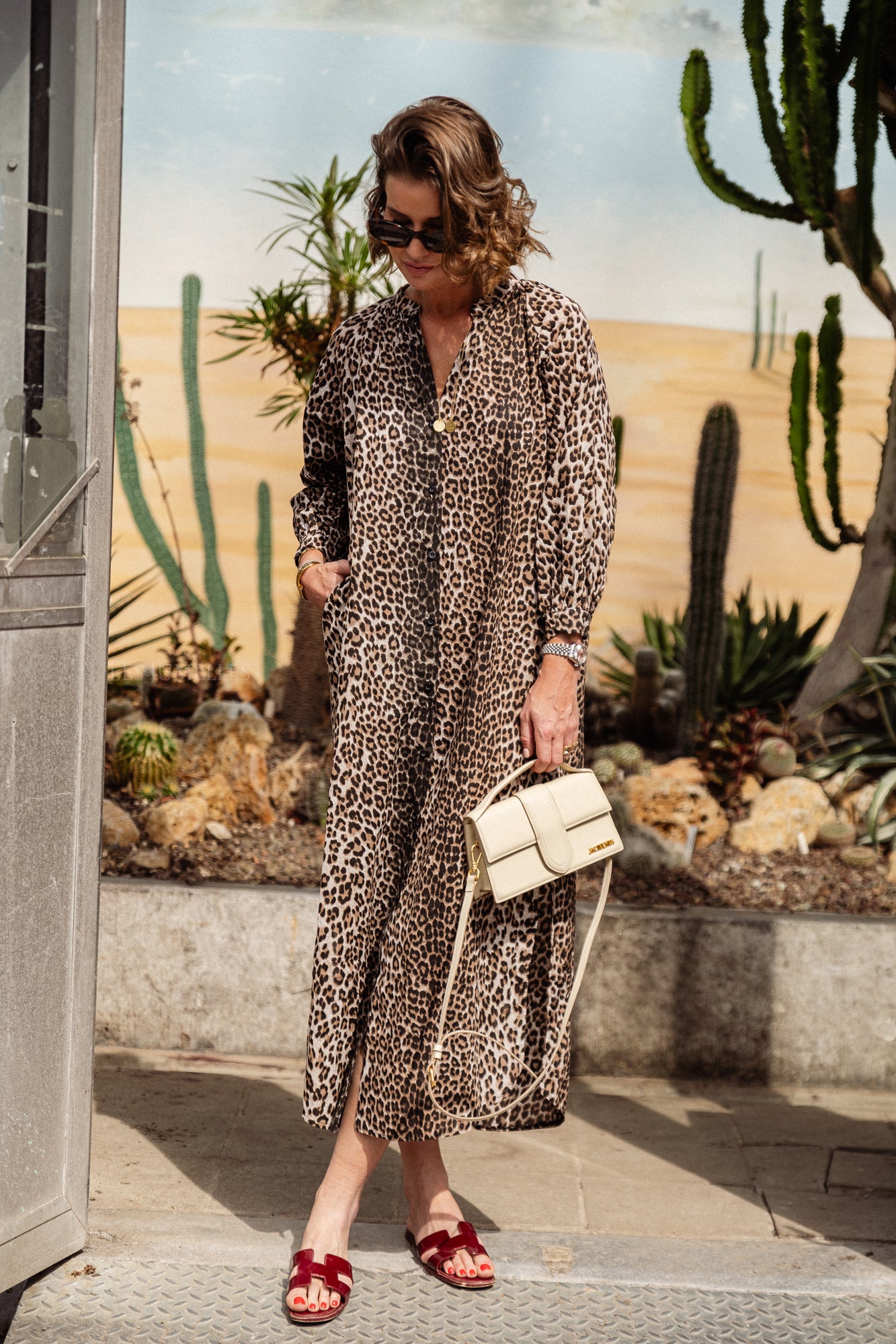 Robe longue Daisy léopard