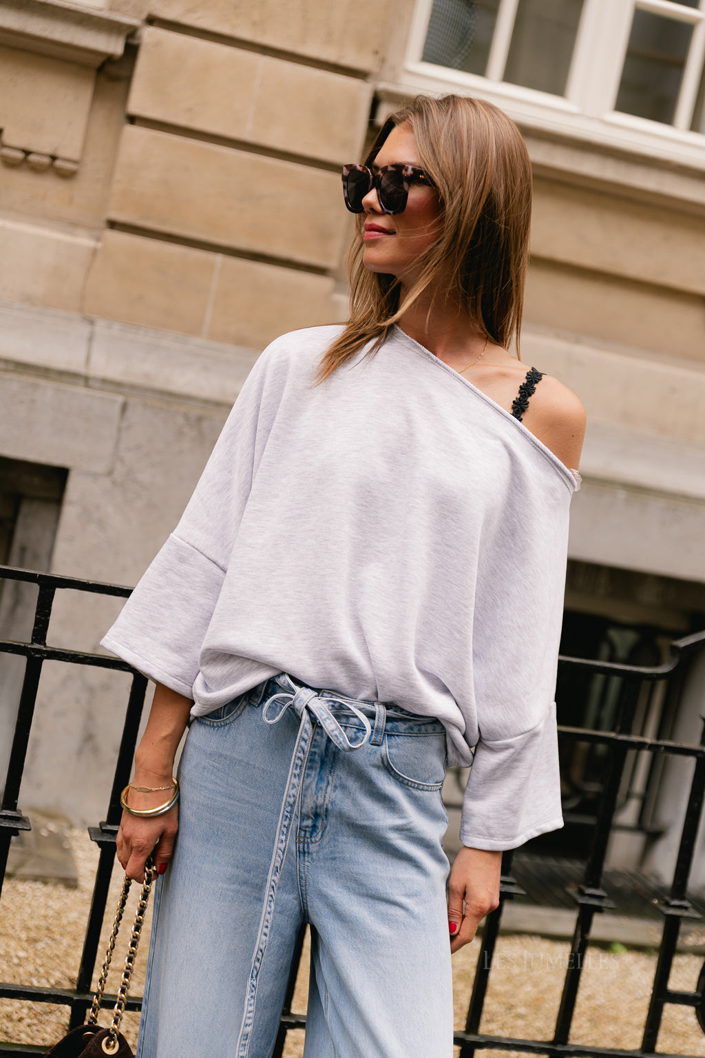 Emily oversized shirt light grey