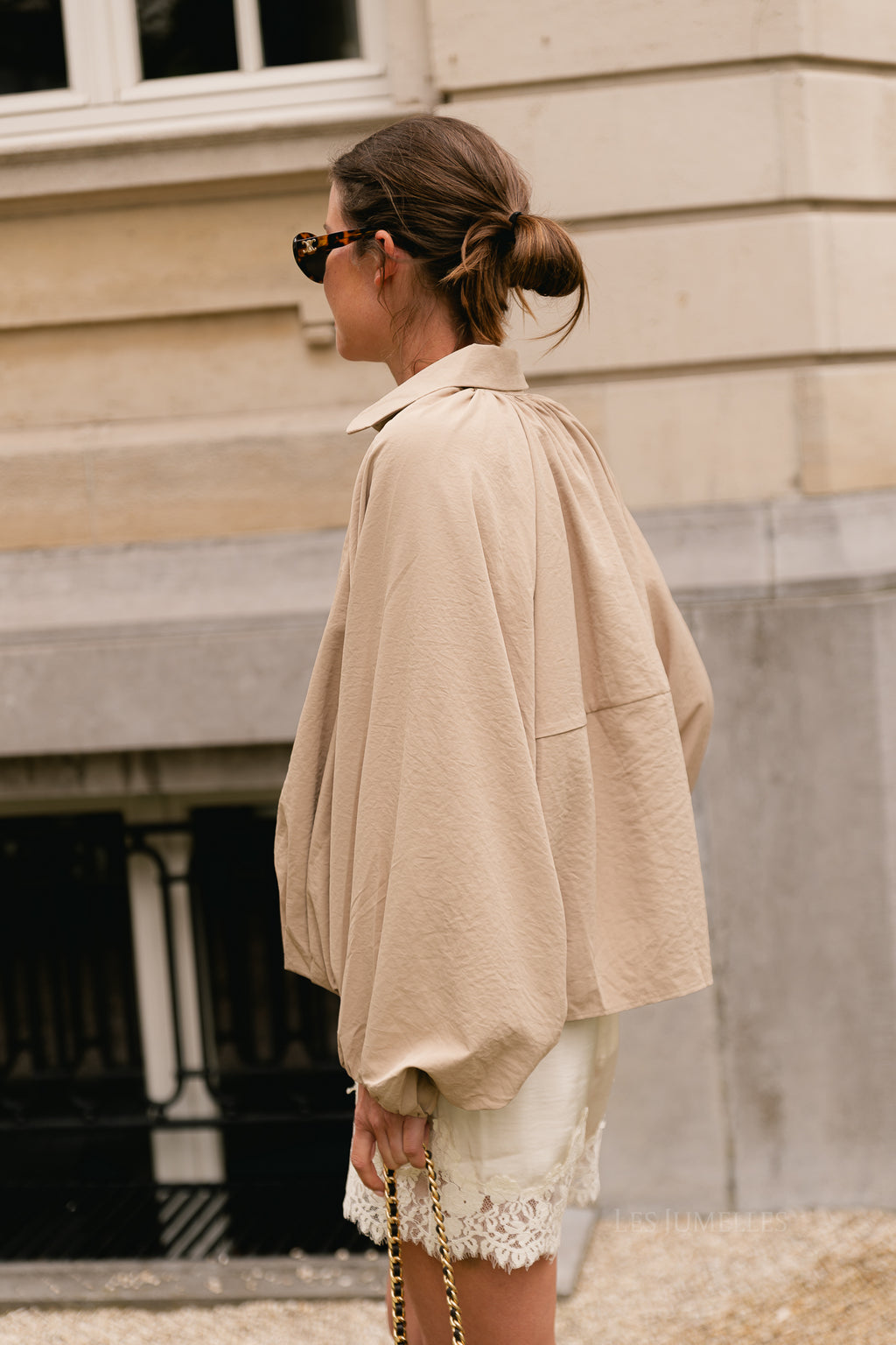 Rachel balloon jacket beige