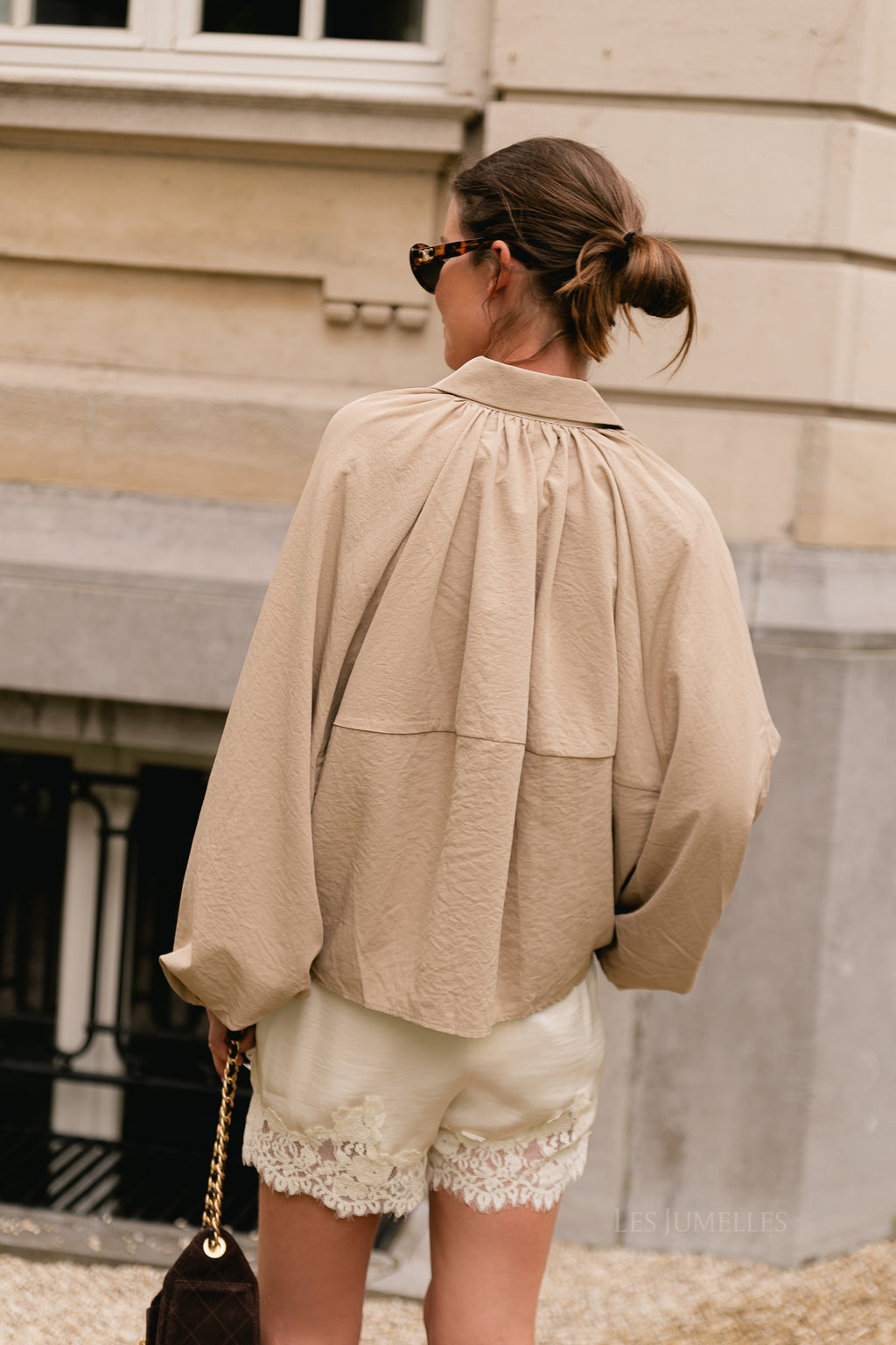 Rachel balloon jacket beige