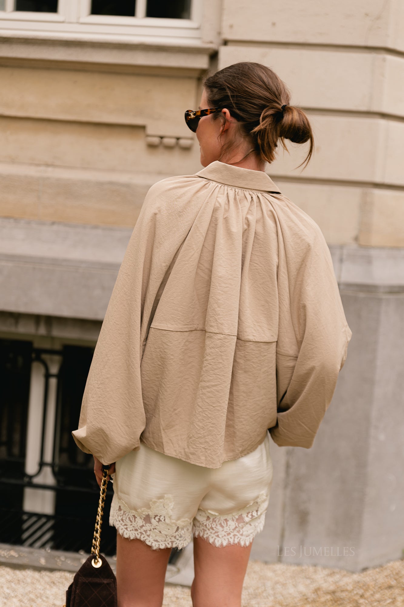 Rachel balloon jacket beige