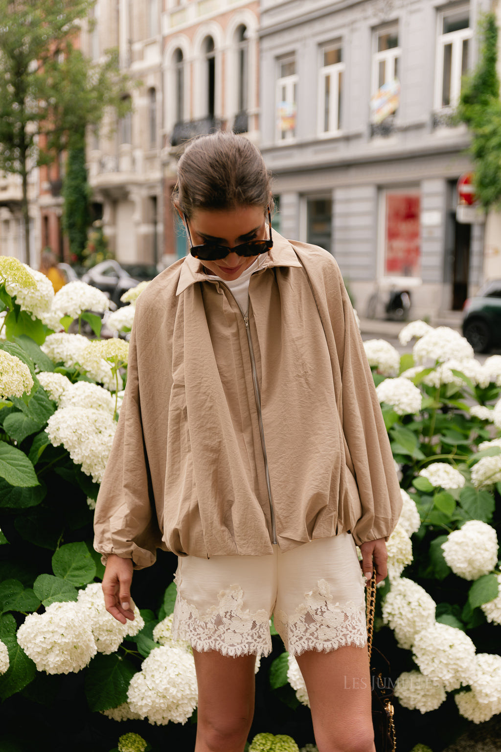 Rachel balloon jacket beige