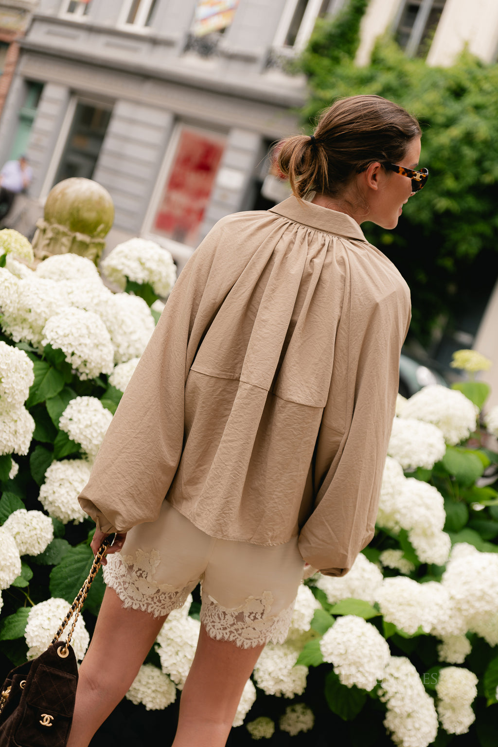Rachel balloon jacket beige