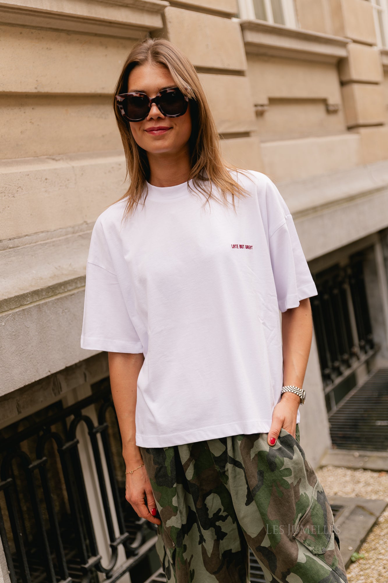 Late but great T-shirt white