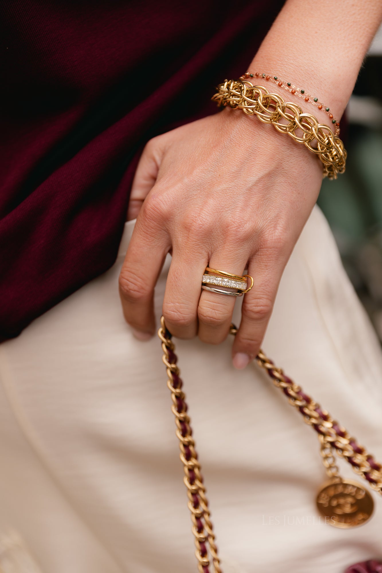 Multilink bracelet gold