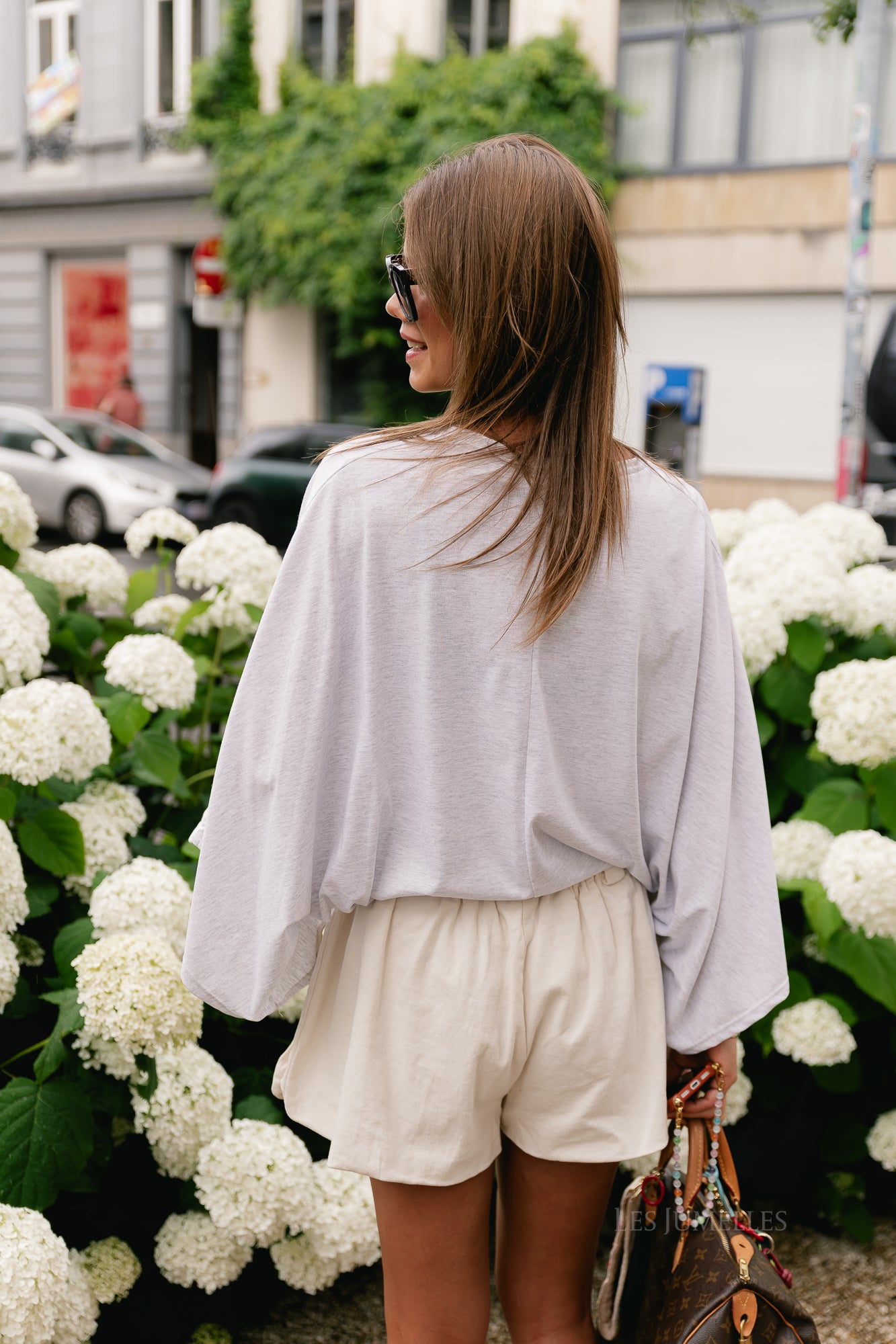 Alexandra balloon shorts ecru