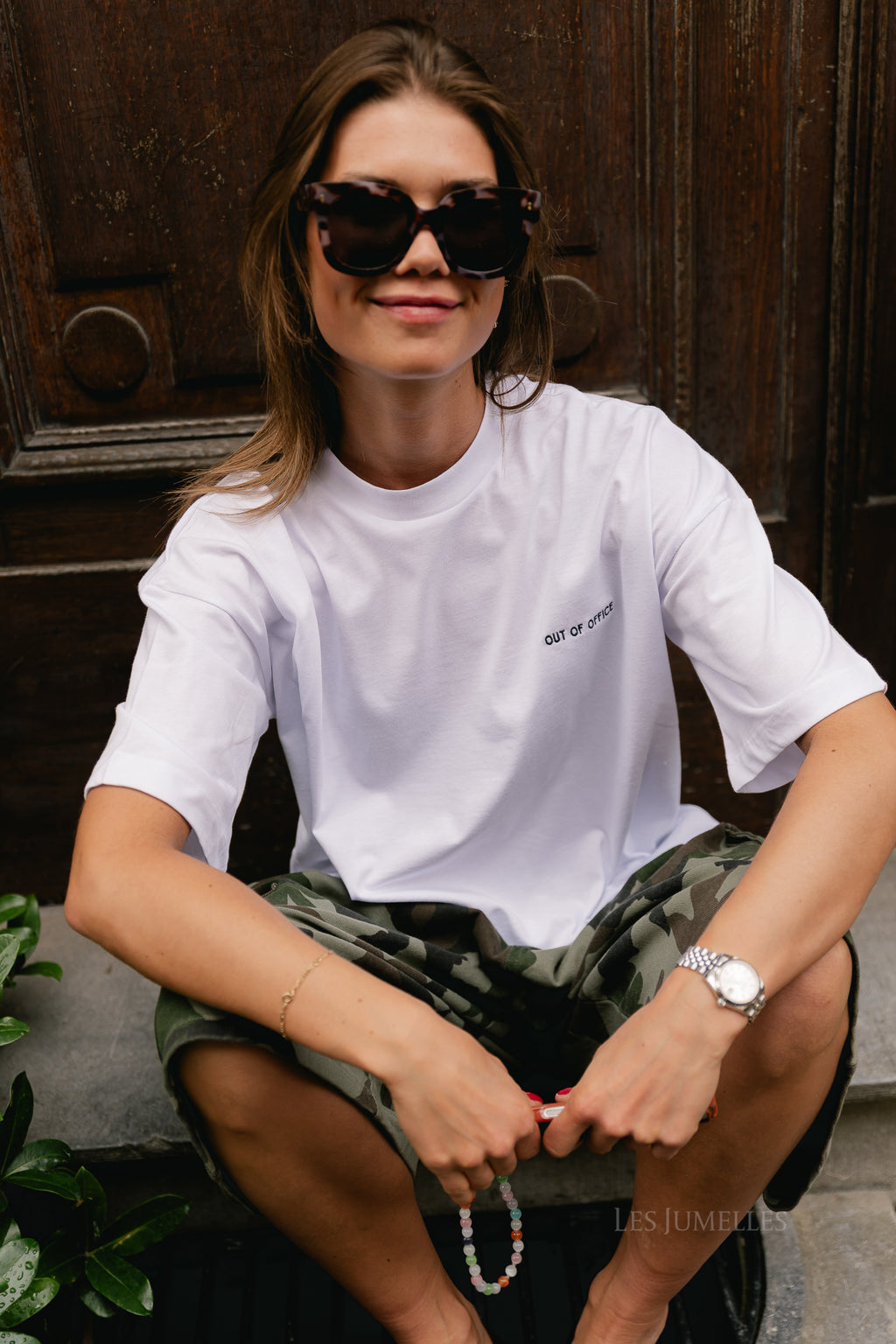 Out of office T-shirt white