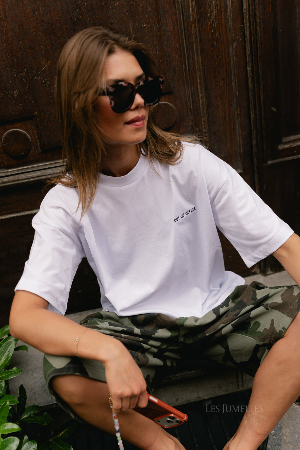 Out of office T-shirt white