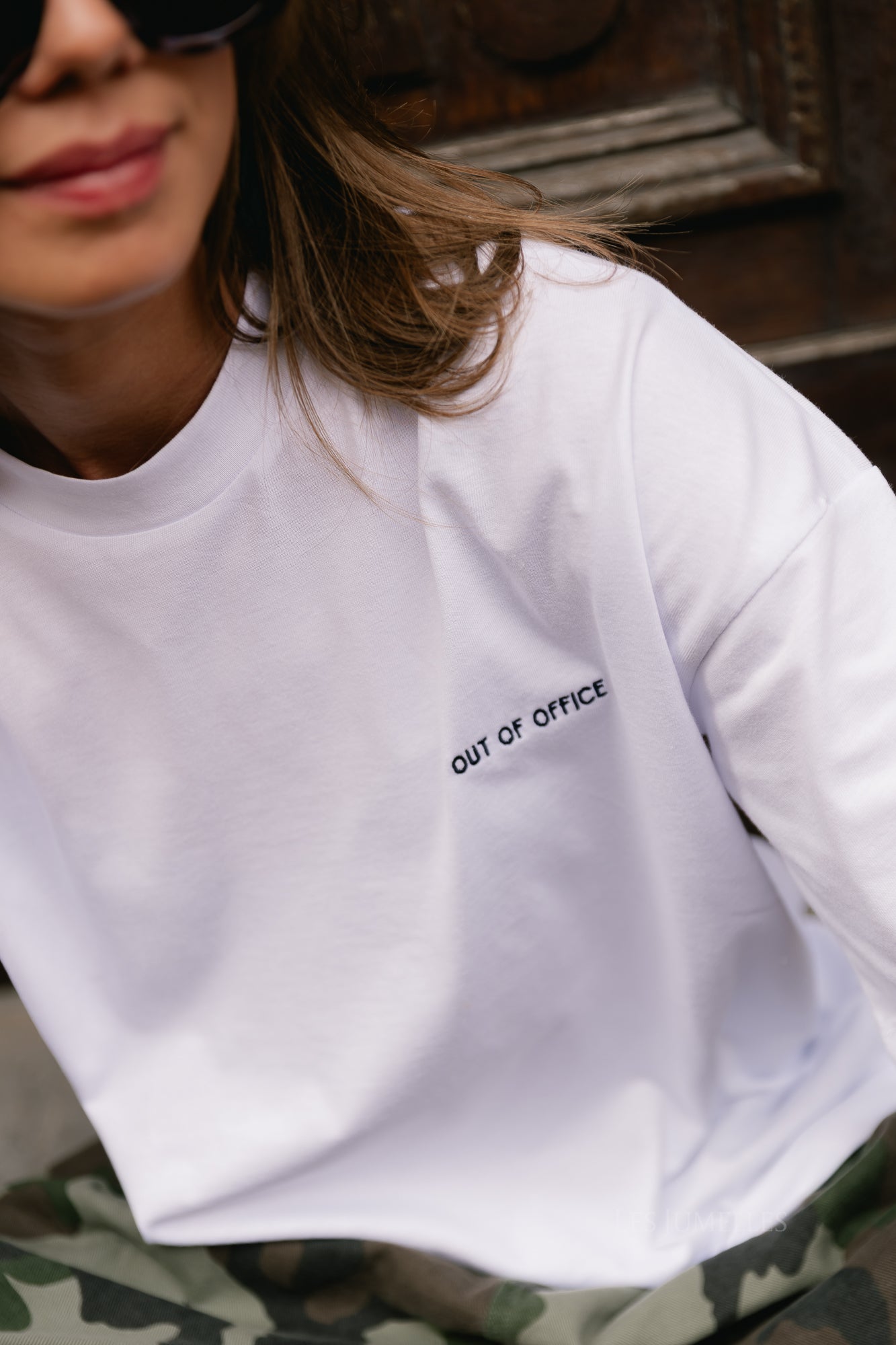 Out of office T-shirt white