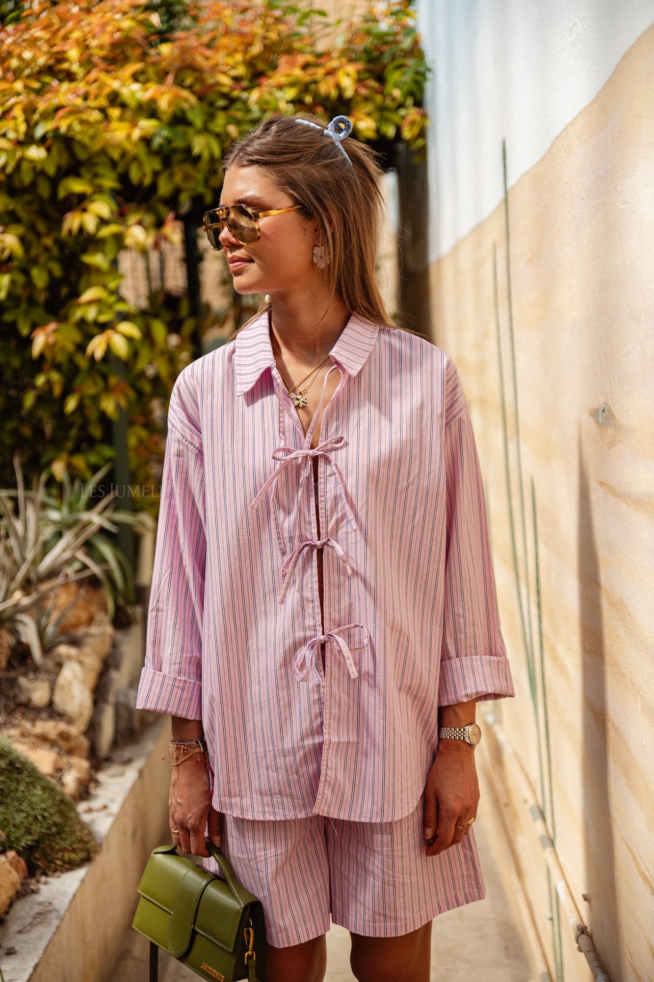 Striped Tiana shirt candy pink