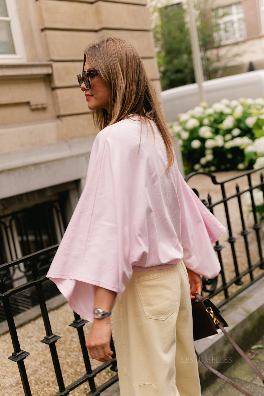 Leah T-shirt blush pink