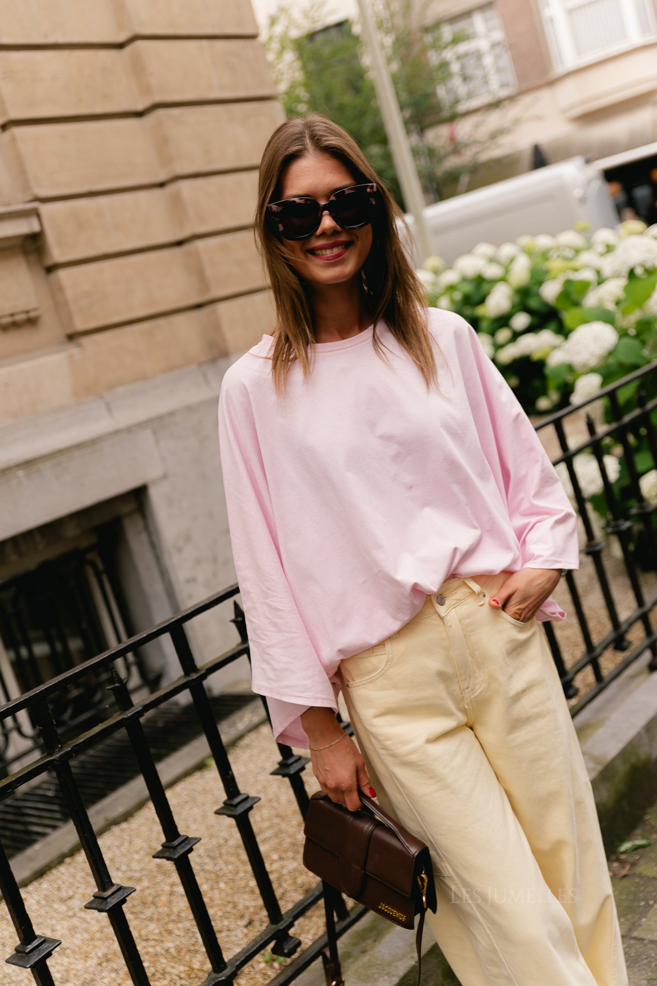 Leah T-shirt blush pink