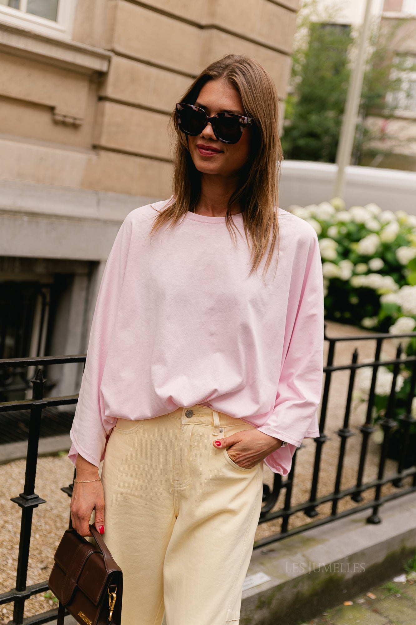 Leah T-shirt blush pink