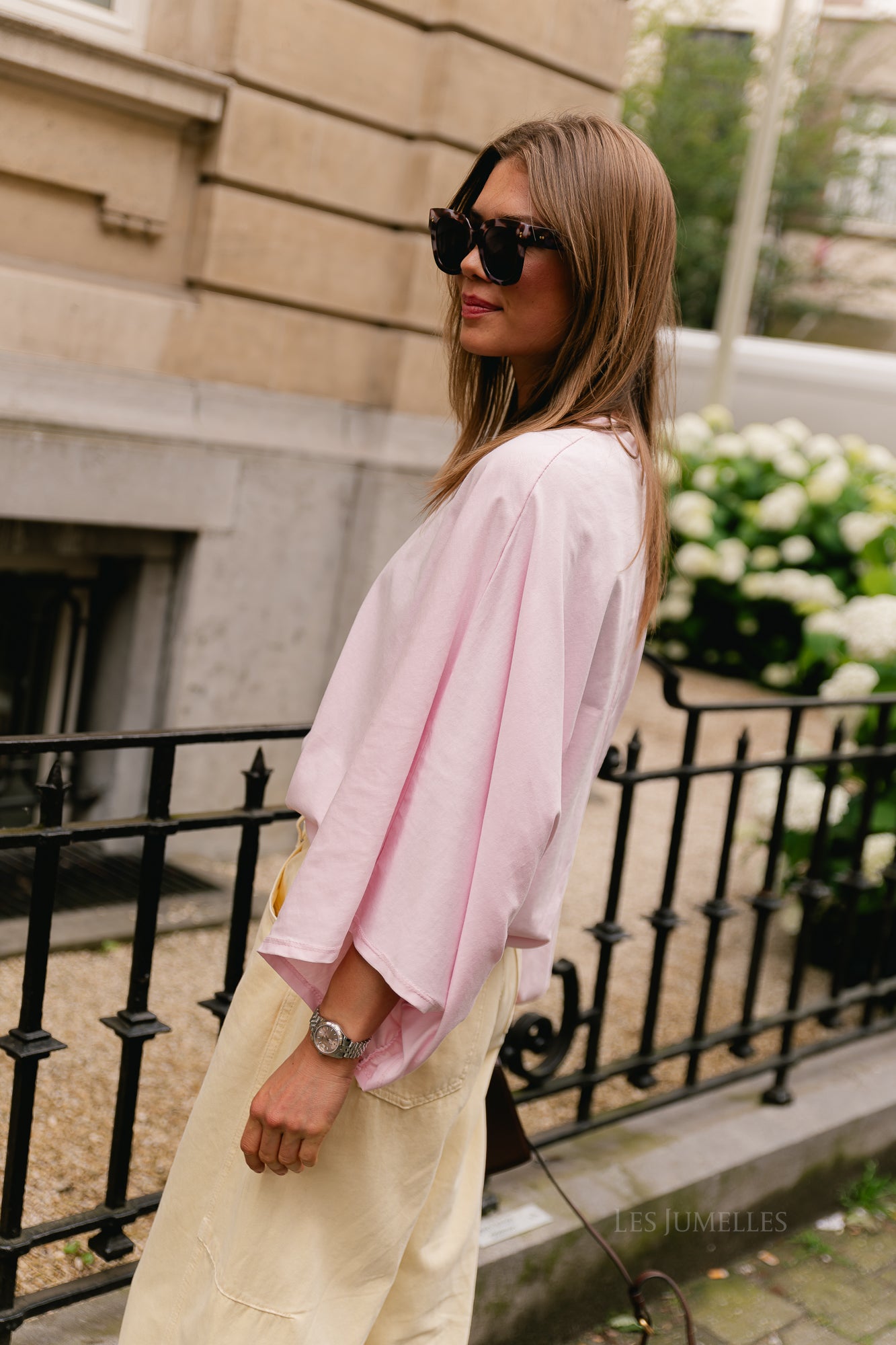 Leah T-shirt blush pink