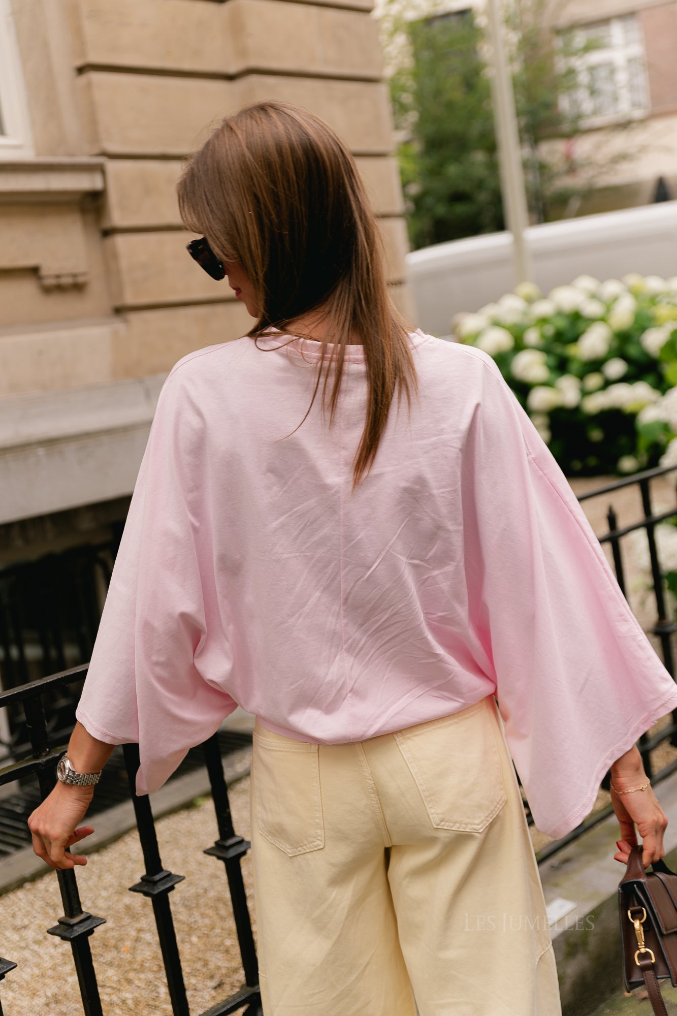 Leah T-shirt blush pink